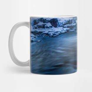 Winter Pabineau Falls River, New Brunswick Canada V2 Mug